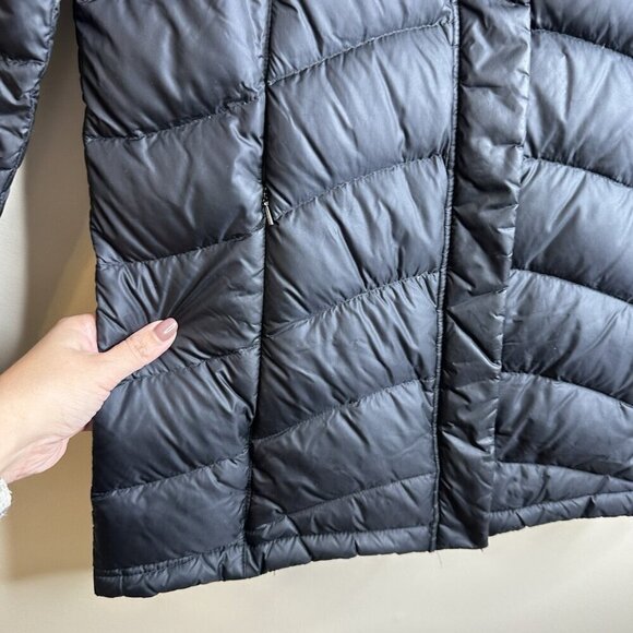 The North Face Long 600 Down Insulated Jacket Womens Black Small Parka Outdoor - Picture 5 of 16